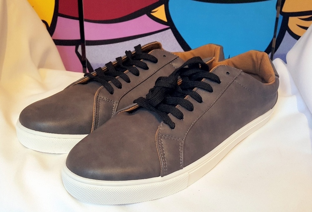 ⬇️ Lace Up Vulcanized Gray  Sneakers 13
